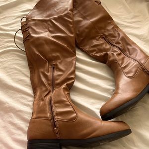 Tan Over-knee Boots